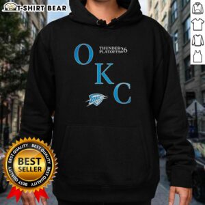 Alt Text: OKC Thunder NBA 2026 playoffs hoodie for basketball fans, celebrating the moment with style and team spirit.