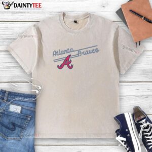 Good Atlanta Braves Soft As A Grape Washed T-Shirt featuring a vintage design and comfortable fit for baseball fans.