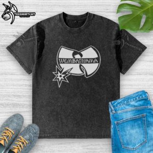 Good Victor Wembanyama X Wu-Tang Clan mashup t-shirt featuring San Antonio Spurs logo, stylish and trendy design.