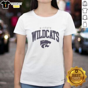 Top Kansas State Wildcats classic logo ladies tee featuring vibrant purple design, perfect for K-State fans.