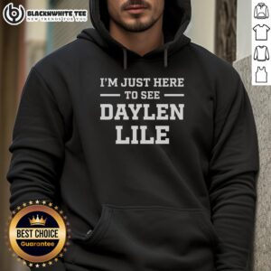 Top Im Just Here To See Daylen Lile Hoodie in vibrant colors, showcasing trendy design and comfortable fit.