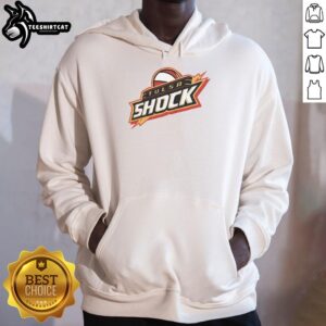 Stylish Nice Tulsa Shock 10 hoodie featuring team colors and logo, perfect for fans and casual wear.