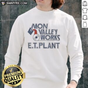 Nice Mon Valley Works Edgar Thomson Plant Sweatshirt featuring industrial design and vibrant colors, perfect for plant enthusiasts.