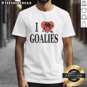 Good I Love Goalies Dan Vladar T-Shirt for Philadelphia Flyers fans featuring a bold graphic design and vibrant colors.