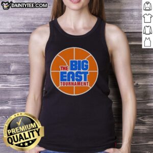 Stylish Top-The-Big-East-Tournament tank top featuring vibrant team colors, perfect for fans and casual wear.