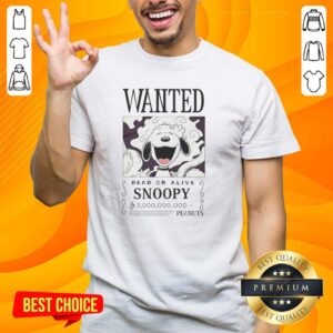 Nice Wanted Dead Or Alive Snoopy Peanuts T-Shirt featuring a playful graphic of Snoopy in a vintage style.