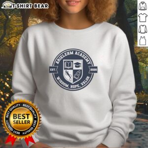 Original Arielehm Academy Wisdom Hope Valor Est 2026 sweatshirt featuring a stylish design and inspirational message.