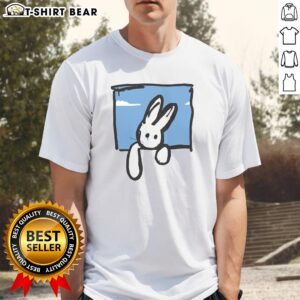 Awesome Blue Bunny T-Shirt featuring a cute bunny design, perfect for casual wear and bunny lovers.