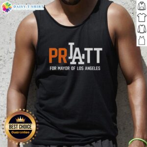 Official Pratt for Mayor Los Angeles 2026 tank top featuring a bold campaign logo and vibrant design.