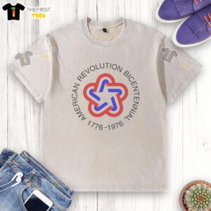 Good American Revolution Spirit of '76 Patriotic Star Bicentennial 1776-1976 Washed T-Shirt showcasing vintage design.
