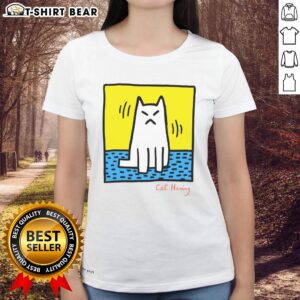 Alt Text: Original Cat Haring Ladies Tee featuring vibrant cat designs and a stylish fit for casual wear.