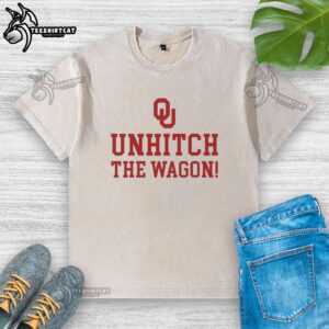 Nice Oklahoma Sooners Unhitch The Wagon washed t-shirt, featuring a vintage design perfect for fans of the Sooners.
