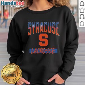 Official Syracuse Orange X Lacrosse vintage sweatshirt featuring a bold hype logo for sports enthusiasts.
