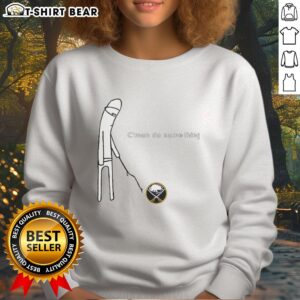 Alt Text: Original Buffalo Sabres C'mon Do Something sweatshirt featuring team colors and logo, perfect for fans.