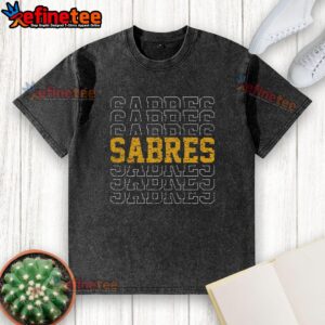 Good Sabres Vintage Washed T-Shirt in soft fabric, featuring a retro design perfect for Buffalo Sabres fans.