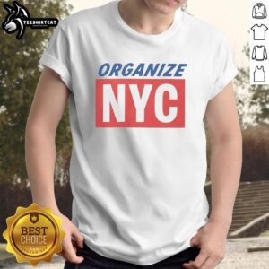 Premium Mayor Mamdani Organize NYC T-Shirt featuring bold graphics and vibrant colors for city supporters.