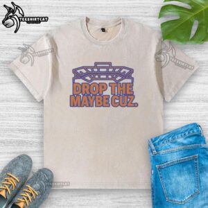 Nice Drop The Cuz Washed T-Shirt in light blue, featuring a relaxed fit and soft fabric for casual wear.
