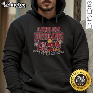 Good Carolina Hurricanes Winnie The Pooh ice hockey hoodie featuring vibrant colors and team logo for fans.