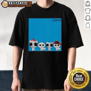 Alt Text: Premium Yippee Blue Album Cringey T-Shirt featuring vibrant graphics and a stylish design for music lovers.