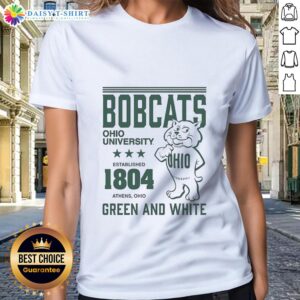 Vintage ladies tee featuring Ohio Bobcats design, established 1804, perfect for fans of Ohio University apparel.