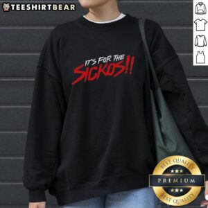 Stylish 'Hot Aew Its For The Sickos' sweatshirt featuring bold text, perfect for fans and casual wear.