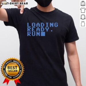 Official Loading Ready Run T-Shirt featuring a vibrant design and logo, perfect for fans of the popular gaming group.