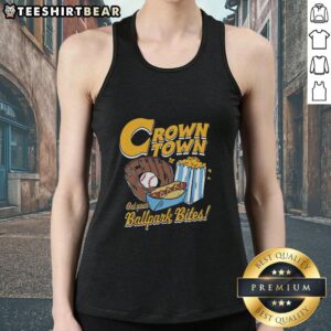 Official Crown Town Ballpark Bites Tank Top featuring a stylish design perfect for summer outings and baseball games.