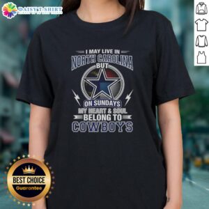 Good Dallas Cowboys NFL ladies tee showcasing loyalty to the Cowboys, perfect for fans in North Carolina on game days.