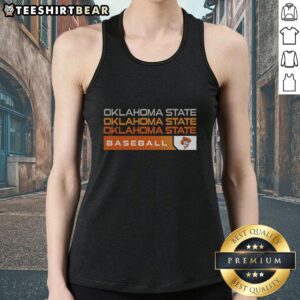 Good Oklahoma State Cowboys college baseball hype tank top featuring vibrant team colors and logo for enthusiastic fans.