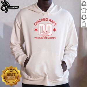 Alt Text: Stylish Nice Chicago Rats hoodie featuring a bold graphic design, perfect for urban streetwear enthusiasts.