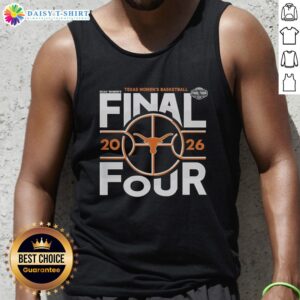 Alt Text: Premium Texas Longhorns Women's Basketball 2026 Final Four NCAA Basketball tank top featuring team colors and logo.