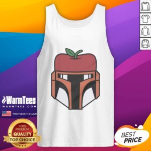 Official Boba Fett tank top featuring Star Wars and New York Mets Apple logo for fans of sci-fi and sports merchandise.