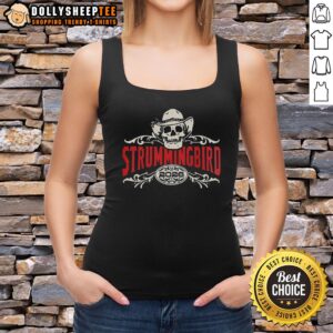 Official Strummingbird 2026 Festival exclusive tank top featuring lineup details for Australia on October 17-18, 2026.