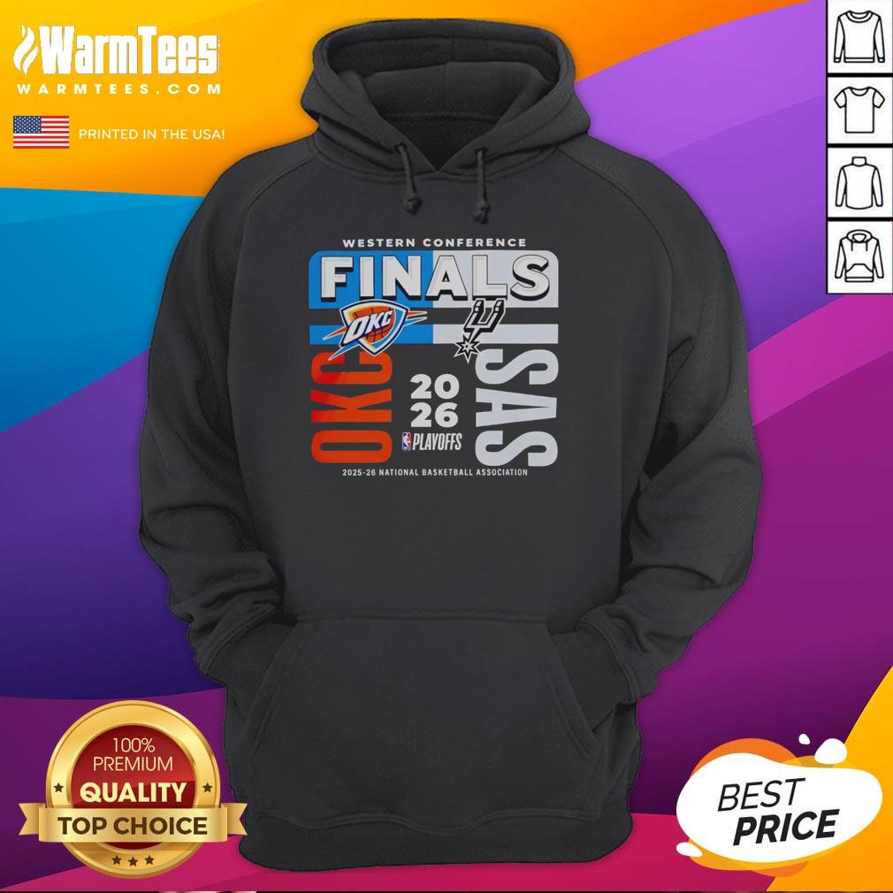 nice-2025-26-western-conference-finals-nba-oklahoma-city-thunder-vs-san-antonio-spurs-hoodie Oklahoma City Thunder vs San Antonio Spurs hoodie for the 2025-26 NBA Western Conference Finals.