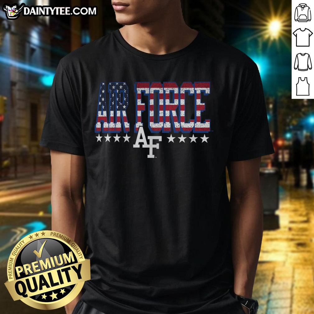 nice-air-force-falcons-tall-type-flag-t-shirt-1 Nice Air Force Falcons tall type flag T-shirt featuring vibrant graphics and a comfortable fit for fans and supporters.