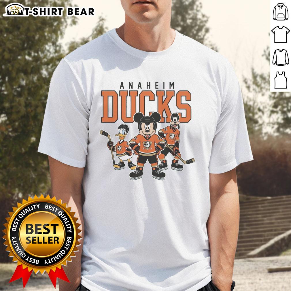 Nice Anaheim Ducks Disney Team Ice Hockey T Shirt Nice Anaheim Ducks Disney team ice hockey t-shirt featuring vibrant graphics and a comfortable fit for fans.