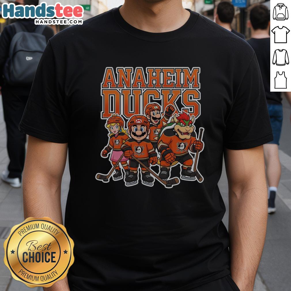 nice-anaheim-ducks-super-mario-team-ice-hockey-t-shirt Nice Anaheim Ducks Super Mario Team Ice Hockey T-Shirt featuring vibrant graphics and a comfortable fit for fans.