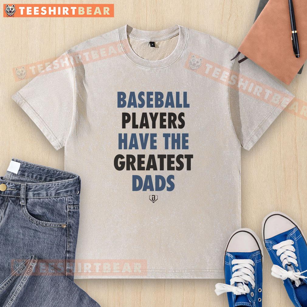 nice-baseball-players-have-the-greatest-dads-washed-t-shirt Nice baseball players wearing 'Greatest Dads' washed t-shirt, celebrating teamwork and family spirit on the field.