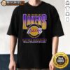 Nice black Los Angeles Lakers Western Conference NBA Swish T-Shirt showcasing team pride and stylish design.