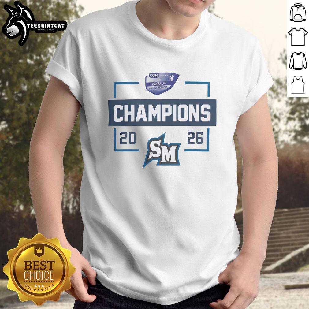 nice-cal-state-san-marcos-2026-ccaa-golf-congratulations-champions-t-shirt Cal State San Marcos 2026 CCAA Golf Champions T-Shirt celebrating victory with vibrant colors and team logo.