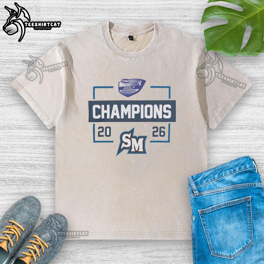 nice-cal-state-san-marcos-2026-ccaa-golf-congratulations-champions-washed-t-shirt Nice Cal State San Marcos 2026 CCAA Golf Champions washed t-shirt in vibrant colors celebrating the winning team.