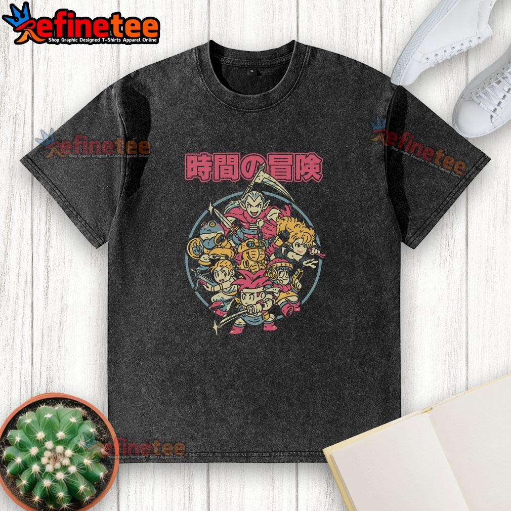 nice-chrono-crew-washed-t-shirt Nice Chrono Crew Washed T-Shirt in soft cotton, featuring a vintage style and relaxed fit, perfect for casual wear.