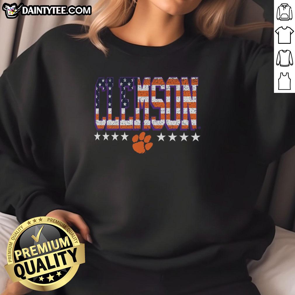nice-clemson-tigers-tall-type-flag-sweatshirt Stylish Clemson Tigers tall type flag sweatshirt in vibrant colors, perfect for fans and casual wear.