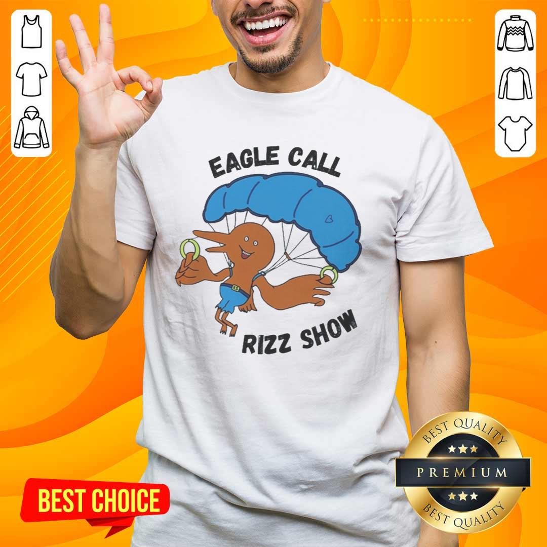 nice-eagle-call-rizz-show-t-shirt-1 Nice Eagle Call Rizz Show T-Shirt featuring a bold eagle graphic and vibrant colors, perfect for nature lovers and fans.