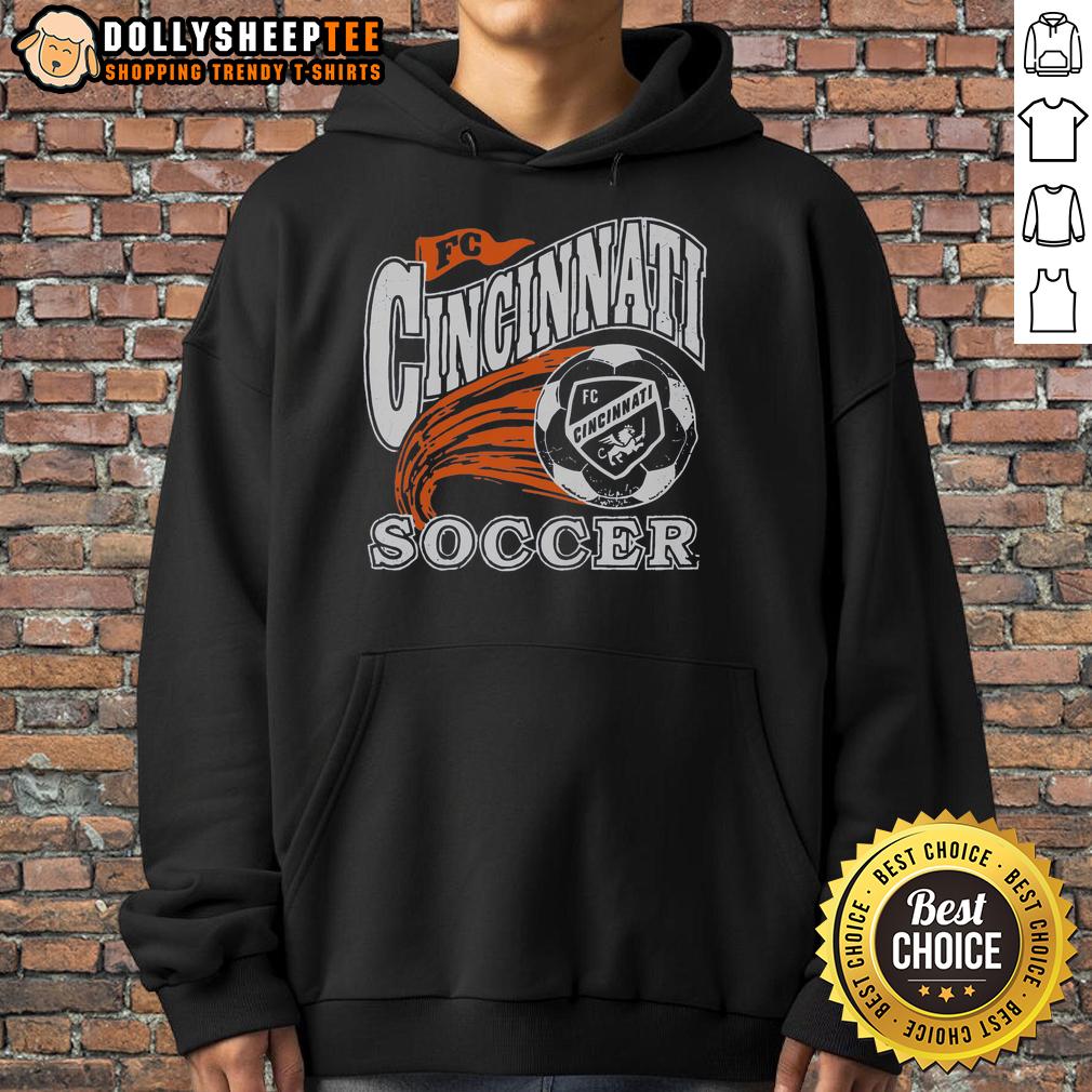 Nice Fc Cincinnati Retro Heritage Hoodie Nice FC Cincinnati retro heritage hoodie featuring team colors and logo, perfect for fans and stylish casual wear.