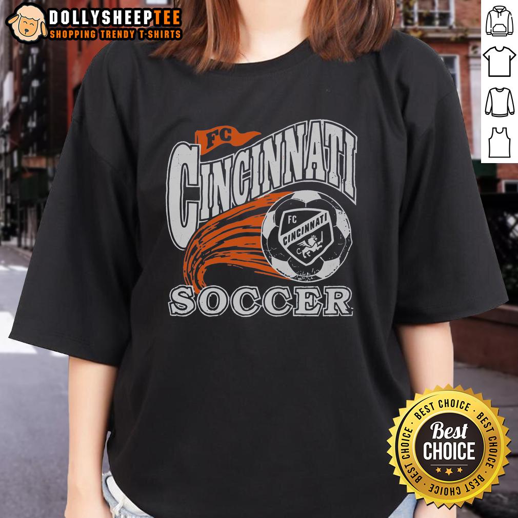 Nice Fc Cincinnati Retro Heritage Ladies Tee Nice FC Cincinnati Retro Heritage Ladies Tee, stylish women's shirt showcasing team pride with a vintage design.