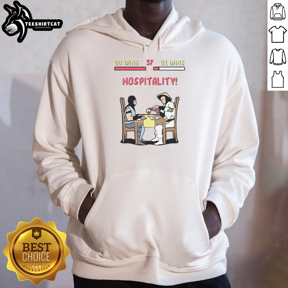 nice-fighting-game-rivals-at-dinner-hoodie Nice Fighting Game Rivals At Dinner Hoodie featuring vibrant graphics of iconic characters in a playful dining scene.