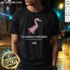 Nice Flamingo Airlines No Return Flights T-Shirt featuring a colorful flamingo design, perfect for travel lovers.