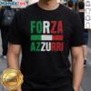 Alt Text: Nice Forza Azzurri Italy T-Shirt featuring vibrant blue design, perfect for soccer fans supporting the Italian team.