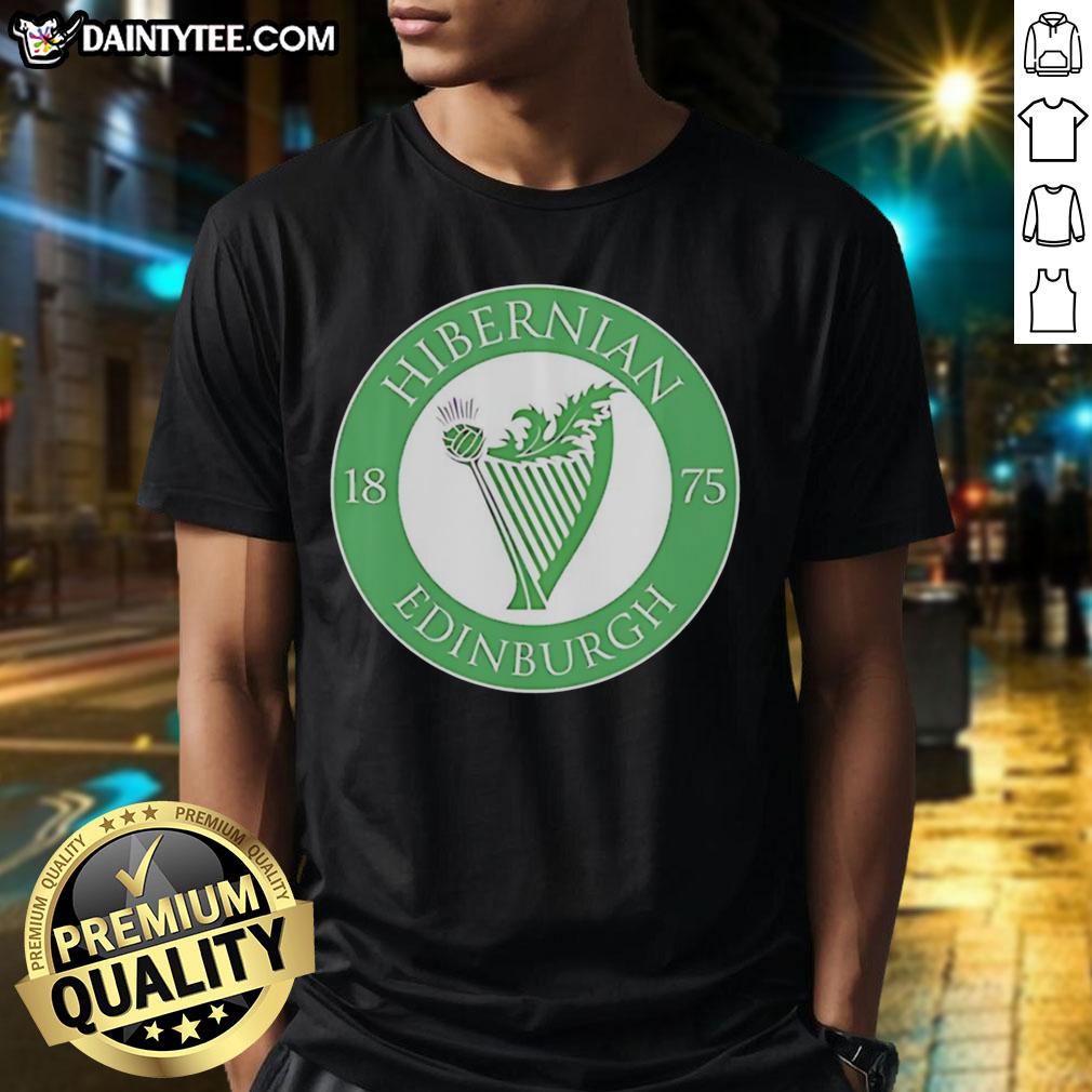 nice-hibernian-fc-edinburgh-scotland-1875-logo-t-shirt-1 Nice Hibernian FC Edinburgh Scotland 1875 logo t-shirt showcasing team pride and heritage in vibrant green design.